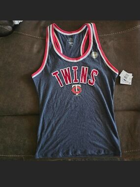 MLB Campus Lifestyle Minnesota Twins Womens Tank Top Size Large